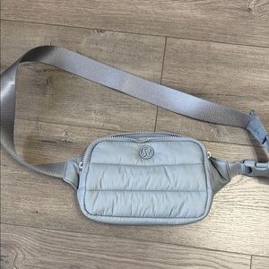 lululemon athletica Gray Quilted Belt Bag
